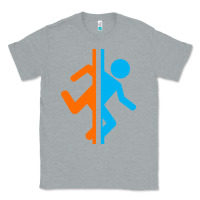 Heather Grey portal   portal Classic Tee - linhVisuals