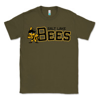 Army Green salt lake city bees Classic Tee - linhVisuals