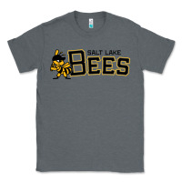 Charcoal Heather salt lake city bees Classic Tee - linhVisuals