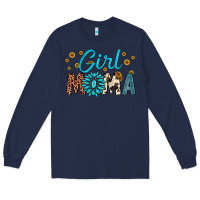 Navy girl mama Long Sleeve Tee - Artiststas