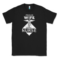 Black my husband is a nurse im a proud wife of a nurse Classic Tee - linhVisuals