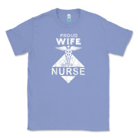 Colony Blue my husband is a nurse im a proud wife of a nurse Classic Tee - linhVisuals