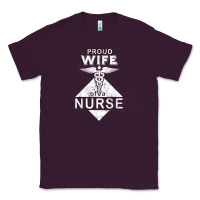 Plum my husband is a nurse im a proud wife of a nurse Classic Tee - linhVisuals