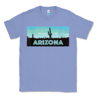 Colony Blue arizona shirt   saguaro cactus desert landscape t shirt Classic Tee - linhVisuals