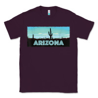 Plum arizona shirt   saguaro cactus desert landscape t shirt Classic Tee - linhVisuals