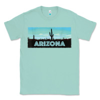 Seafoam arizona shirt   saguaro cactus desert landscape t shirt Classic Tee - linhVisuals