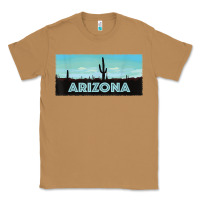 Toasted Coconut arizona shirt   saguaro cactus desert landscape t shirt Classic Tee - linhVisuals