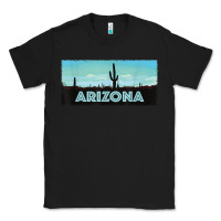 Black arizona shirt   saguaro cactus desert landscape t shirt Classic Tee - linhVisuals
