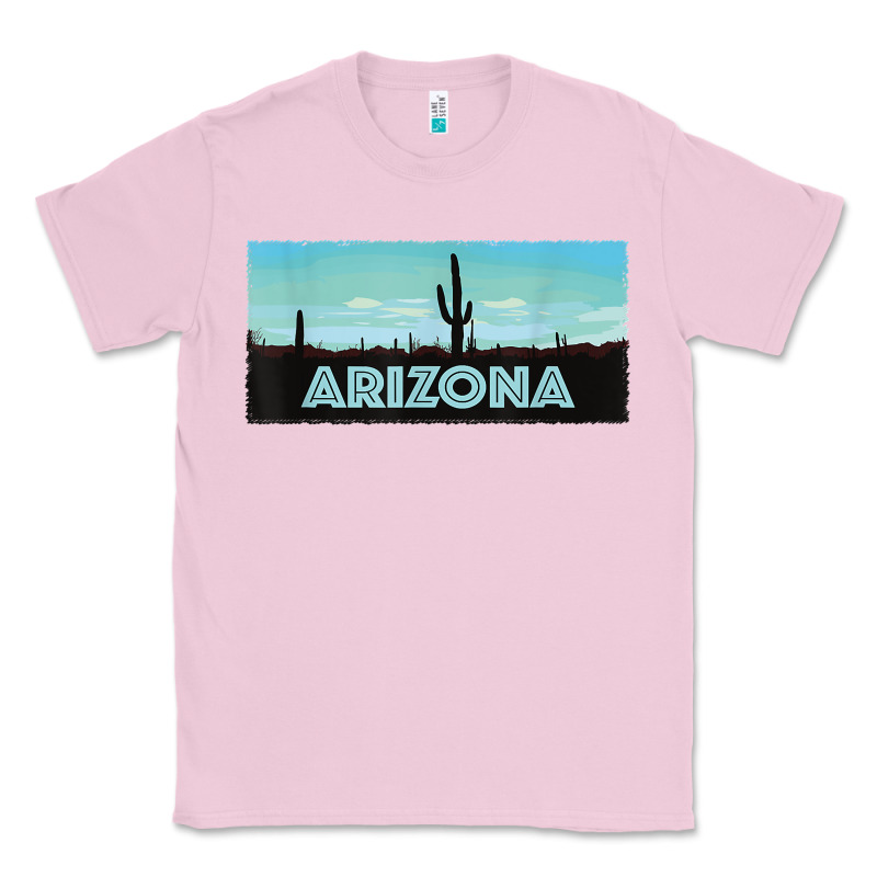 Arizona Shirt   Saguaro Cactus Desert Landscape T Shirt Classic Tee by linhVisuals | Teevron
