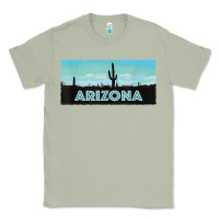 Matcha arizona shirt   saguaro cactus desert landscape t shirt Classic Tee - linhVisuals