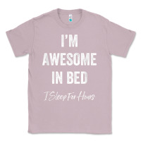 Lilac i'm awesome in bed i can sleep for hours t shirt Classic Tee - linhVisuals