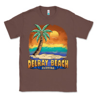 Chestnut delray beach florida  vintage distressed souvenir long sleeve t shirt Classic Tee - linhVisuals