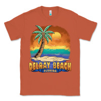 Copper delray beach florida  vintage distressed souvenir long sleeve t shirt Classic Tee - linhVisuals