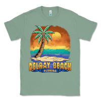 Sage delray beach florida  vintage distressed souvenir long sleeve t shirt Classic Tee - linhVisuals