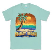Seafoam delray beach florida  vintage distressed souvenir long sleeve t shirt Classic Tee - linhVisuals