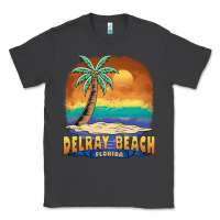 Smoke delray beach florida  vintage distressed souvenir long sleeve t shirt Classic Tee - linhVisuals