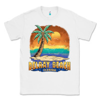 White delray beach florida  vintage distressed souvenir long sleeve t shirt Classic Tee - linhVisuals