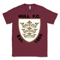 Burgundy hull fc Classic Tee - linhVisuals