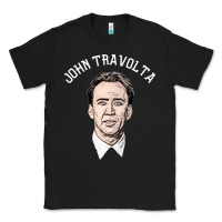 Black sports nicolas cage as john travolta Classic Tee - linhVisuals