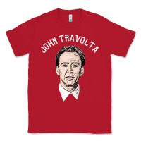 Red sports nicolas cage as john travolta Classic Tee - linhVisuals