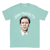 Seafoam sports nicolas cage as john travolta Classic Tee - linhVisuals
