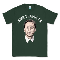 Sports Green sports nicolas cage as john travolta Classic Tee - linhVisuals