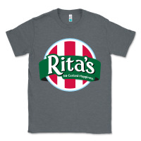 Charcoal Heather rita's italian ice cafe Classic Tee - linhVisuals