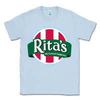 Dusty Blue rita's italian ice cafe Classic Tee - linhVisuals