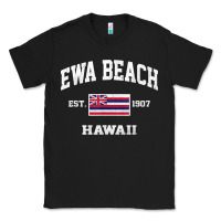 Black ewa beach hawaii hi vintage state athletic style t shirt Classic Tee - linhVisuals