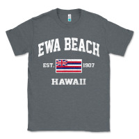 Charcoal Heather ewa beach hawaii hi vintage state athletic style t shirt Classic Tee - linhVisuals