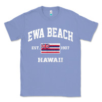 Colony Blue ewa beach hawaii hi vintage state athletic style t shirt Classic Tee - linhVisuals