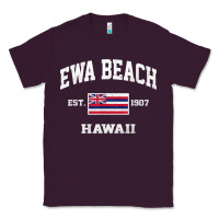 Plum ewa beach hawaii hi vintage state athletic style t shirt Classic Tee - linhVisuals