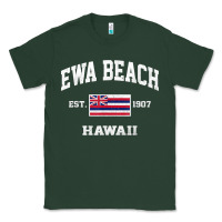 Sports Green ewa beach hawaii hi vintage state athletic style t shirt Classic Tee - linhVisuals