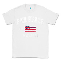 White ewa beach hawaii hi vintage state athletic style t shirt Classic Tee - linhVisuals