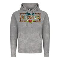 Cloud Rock she is blesssed floral Vintage Hoodie - BarkalooDesign