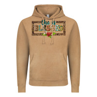 Vintage Camel she is blesssed floral Vintage Hoodie - BarkalooDesign