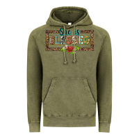 Vintage Olive she is blesssed floral Vintage Hoodie - BarkalooDesign