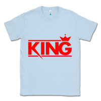 Dusty Blue king Classic Tee - linhVisuals