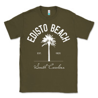 Army Green edisto beach sc palm tree edisto beach gift pullover hoodie Classic Tee - linhVisuals
