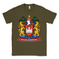 Army Green wigan warriors Classic Tee - linhVisuals