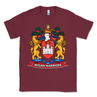 Burgundy wigan warriors Classic Tee - linhVisuals