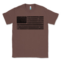 Chestnut black american flag distressed effect minimalist premium Classic Tee - linhVisuals