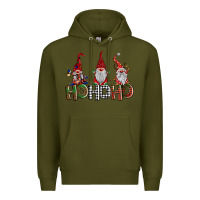 Army Green ho ho. ho gnomes Premium Hoodie - BarkalooDesign