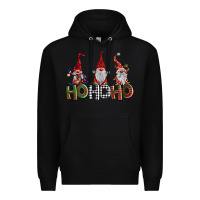 Black ho ho. ho gnomes Premium Hoodie - BarkalooDesign