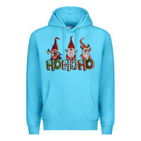 Ocean Blue ho ho. ho gnomes Premium Hoodie - BarkalooDesign