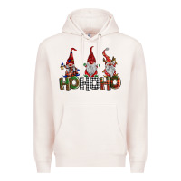 Pale Pink ho ho. ho gnomes Premium Hoodie - BarkalooDesign