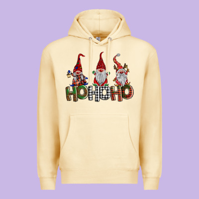 Ho Ho. Ho Gnomes Premium Hoodie Designed By Barkaloodesign
