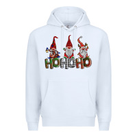 White ho ho. ho gnomes Premium Hoodie - BarkalooDesign