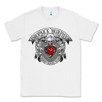White dropkick murphy Classic Tee - linhVisuals