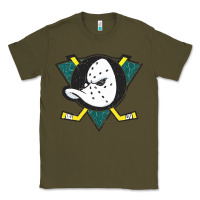 Army Green the mighty ducks classic Classic Tee - linhVisuals